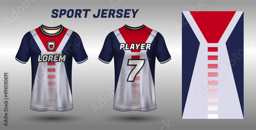 Sport jersey design template jersey mockup