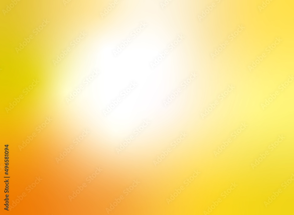 シンプルなグラデーション素材_朝焼けのように鮮やかなオレンジと黄色