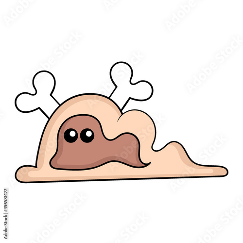 monster dirt, doodle icon image kawaii
