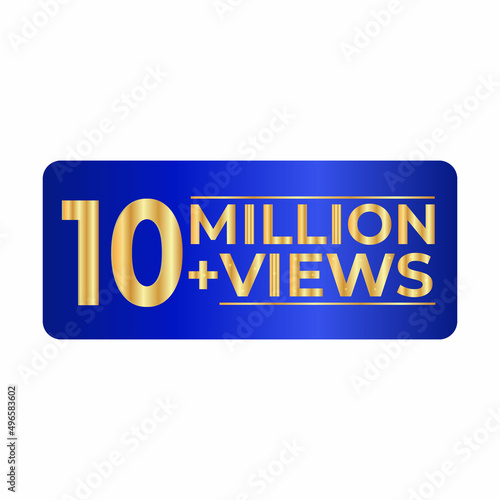 10 million followers thank you  background.background design. 10 million views.10M Views