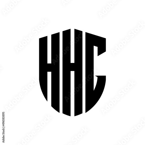 HHG letter logo design. HHG modern letter logo with black background. HHG creative  letter logo. simple and modern letter logo. vector logo modern alphabet font overlap style. Initial letters HHG   photo