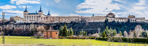 Panoramic views of the village of Lerma in the province of Burgos, Spain