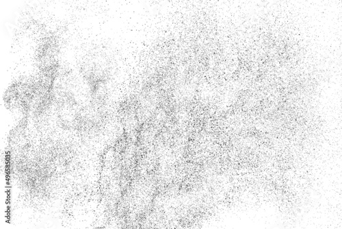 Black and white grunge background. Post-apocalyptic style texture. Digitally generated image. Vector design elements. Illustration, Eps 10.