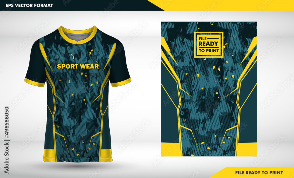 fishing Angler, jersey t-shirt sport design template, Soccer