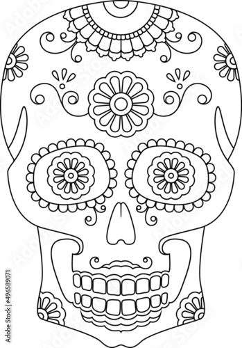 santa muerte, black shugar scull, calavera catrina