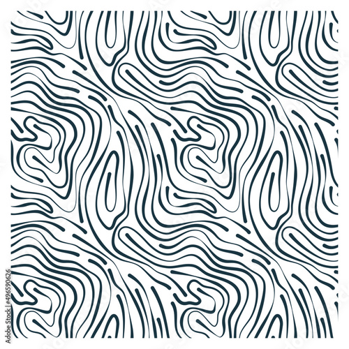Pattern with black maze waves. 