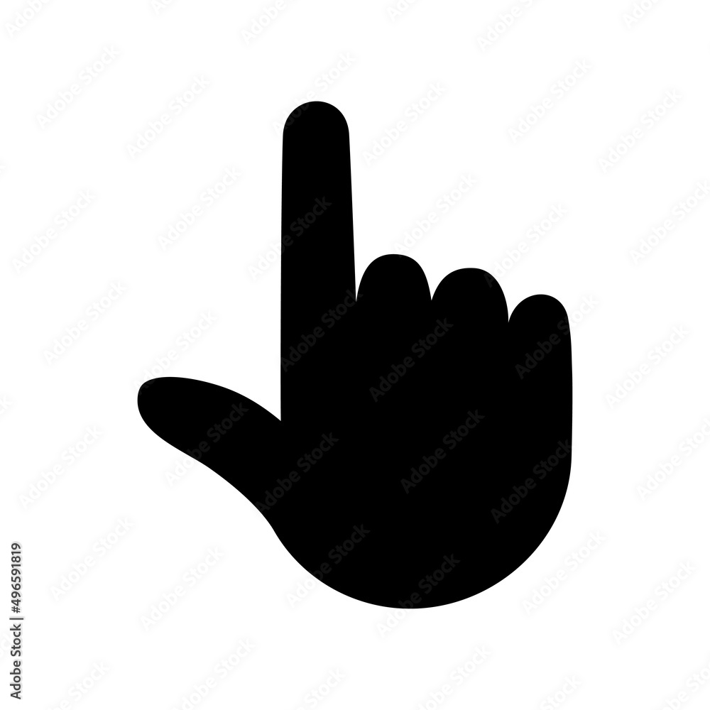Hand touch, tap or click icon. Hand pointer. Vector illustration Hand touch, tap or click icon. Hand pointer. Vector illustration