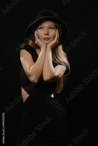 woman in hat