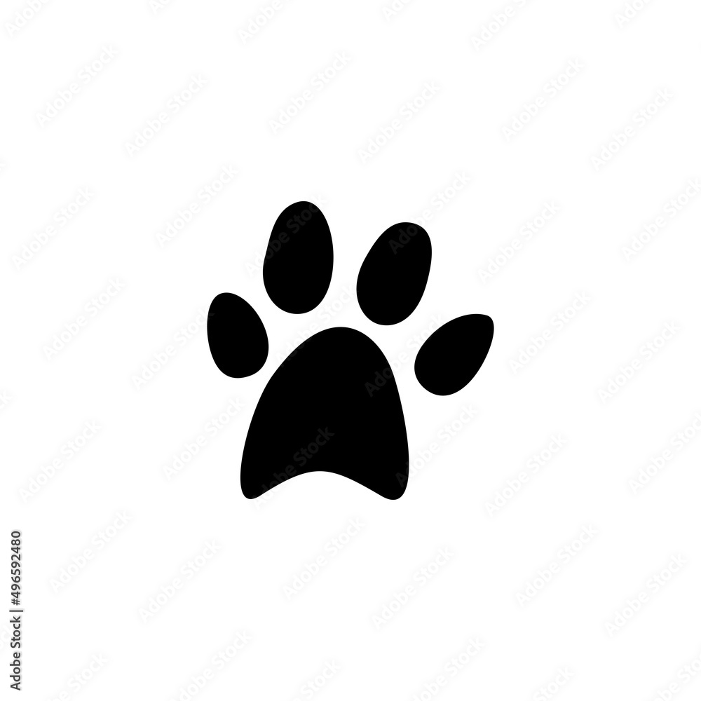 dog footprint logo vektor template dog footprint logo vektor template