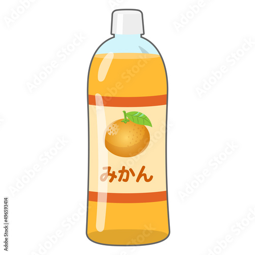 ペットボトルのオレンジジュース