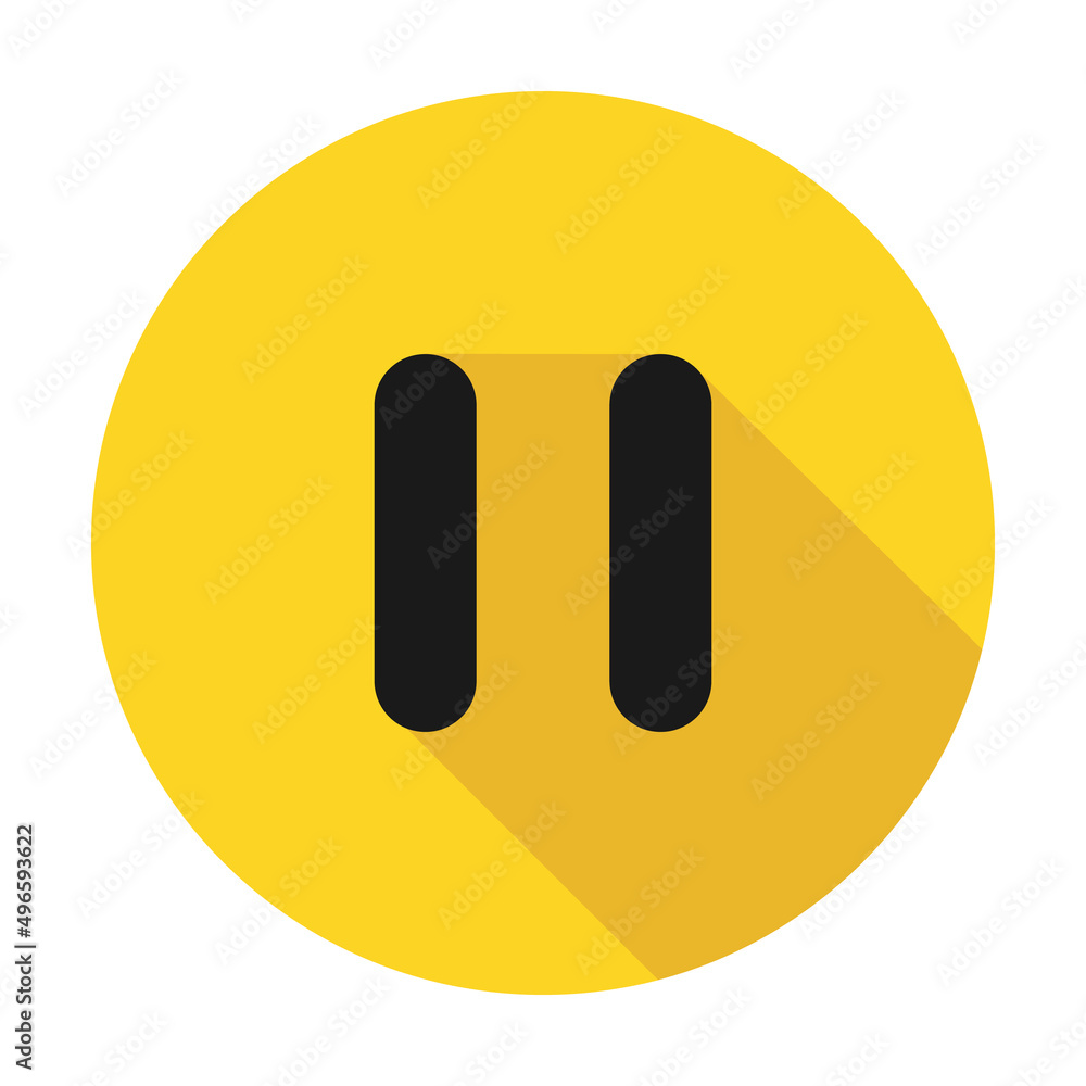 Stop and pause icon, interface media button, internet player video symbol, web film audio vector illustration Stop and pause icon, interface media button, internet player video symbol, web film audio vector illustration