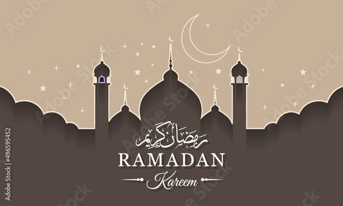 Islamic Background design for Ramadan Kareem Vector Template