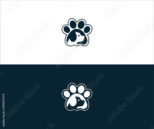dog paw logo photo