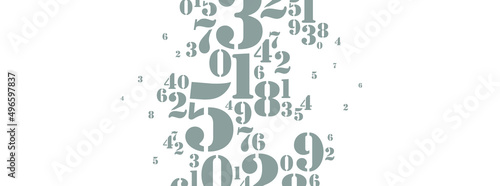 abstract background with numbers	