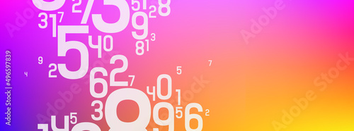 abstract background with numbers	