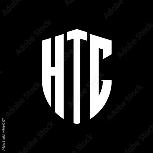 HTG letter logo design. HTG modern letter logo with black background. HTG creative  letter logo. simple and modern letter logo. vector logo modern alphabet font overlap style. Initial letters HTG  photo