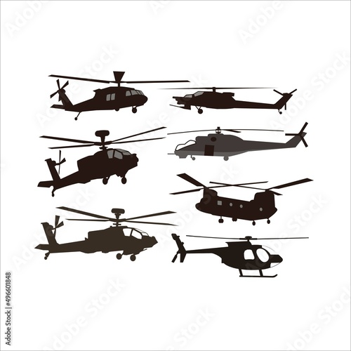 military helicopter collection set