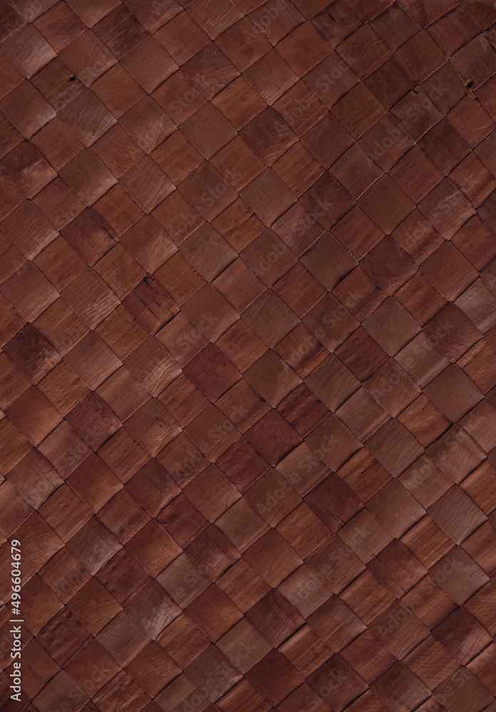 Brown braided reed texture background Brown braided reed texture background
