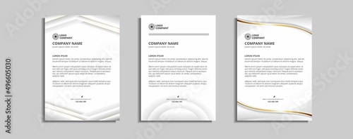 modern corporate letterhead template design