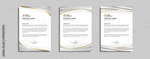 modern corporate letterhead template design