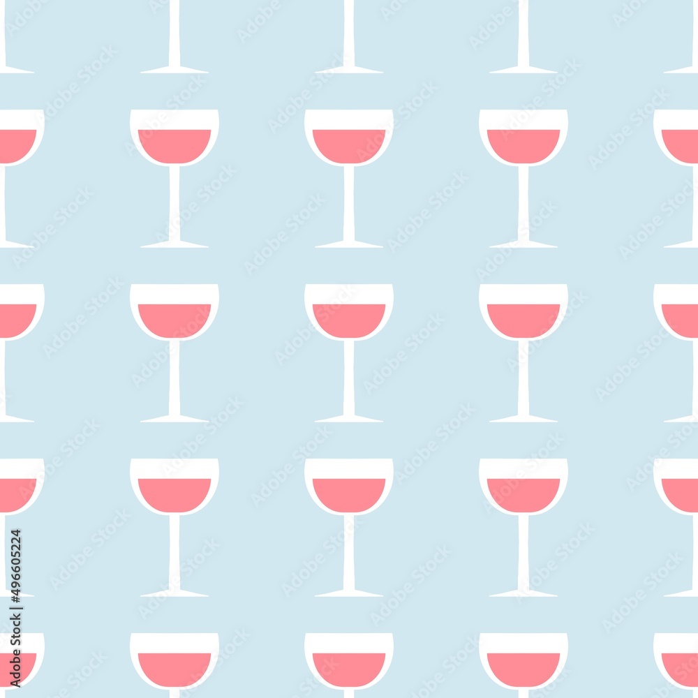 Seamless pattern with glass with wine for fabrics and textiles and linens and gifts and cards and kitchen Seamless pattern with glass with wine for fabrics and textiles and linens and gifts and cards and kitchen