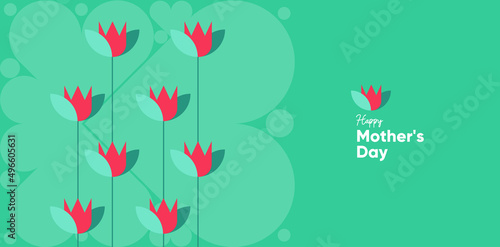 Mom's day. Women's Day. Vector flat illustration. Abstract backgrounds, patterns about mothers day. Hearts, abstract geometric shapes. Perfect for poster, label, banner, invitation.