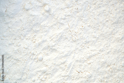 White powder close up. Abstract background, texture. photo