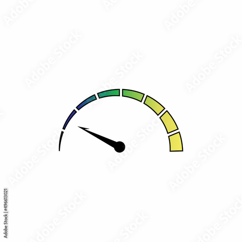 Speedometer vector graphic design illustration template