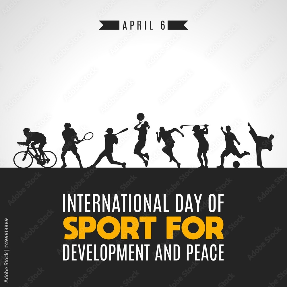 International day of Sport for Development and Peace vector illustration. Suitable for Poster, Banners, campaign and greeting card. International day of Sport for Development and Peace vector illustration. Suitable for Poster, Banners, campaign and greeting card.