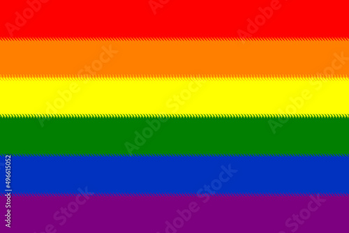 LGBT flag. The LGBT pride flag or rainbow pride flag includes the flag of the lesbian  gay  bisexual  and transgender LGBT organization. 3D illustration. International LGBT Pride Day - Pride Day 2023