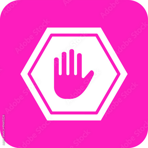 Ad Block Vector Icon Design Illustration