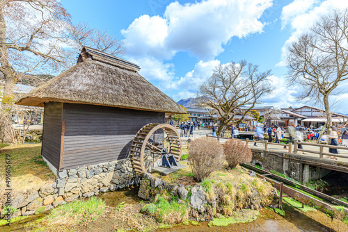 初春の忍野八海 山梨県忍野村 Oshino Hakkai in early spring. Yamanashi-ken Osino village.