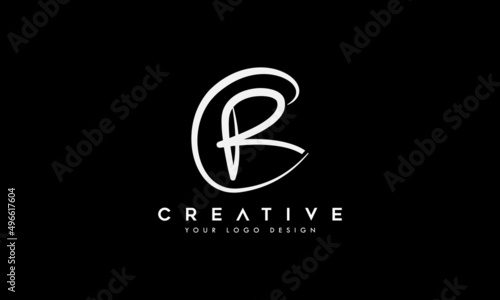 CR, RC initial modern logo vector template