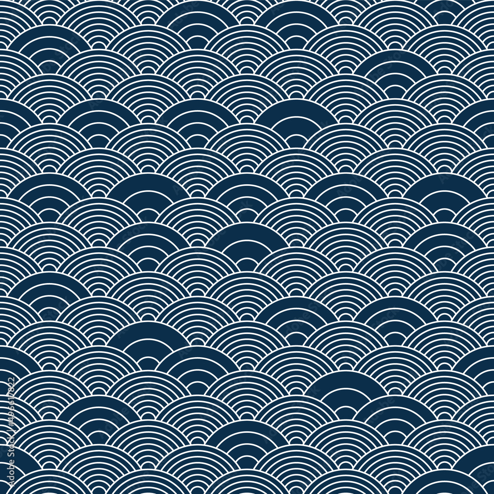 Chinese cloud or river seamless pattern vector. Traditional Asian background witrh abstract design. Chinese cloud or river seamless pattern vector. Traditional Asian background witrh abstract design.