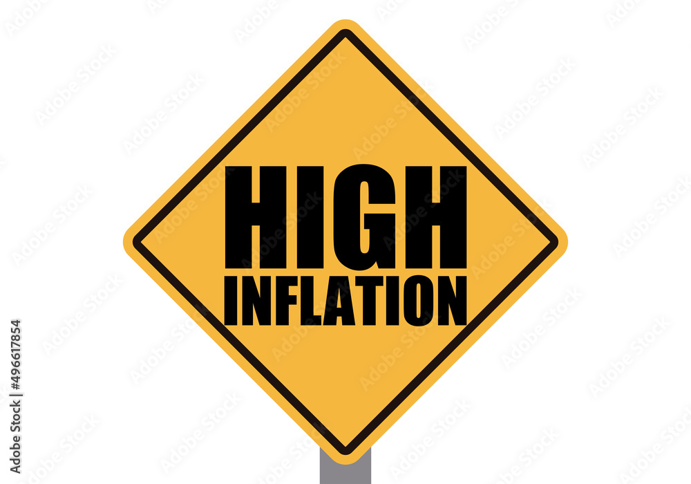 Señal de advertencia por inflación creciendo. Señal de advertencia por inflación creciendo.