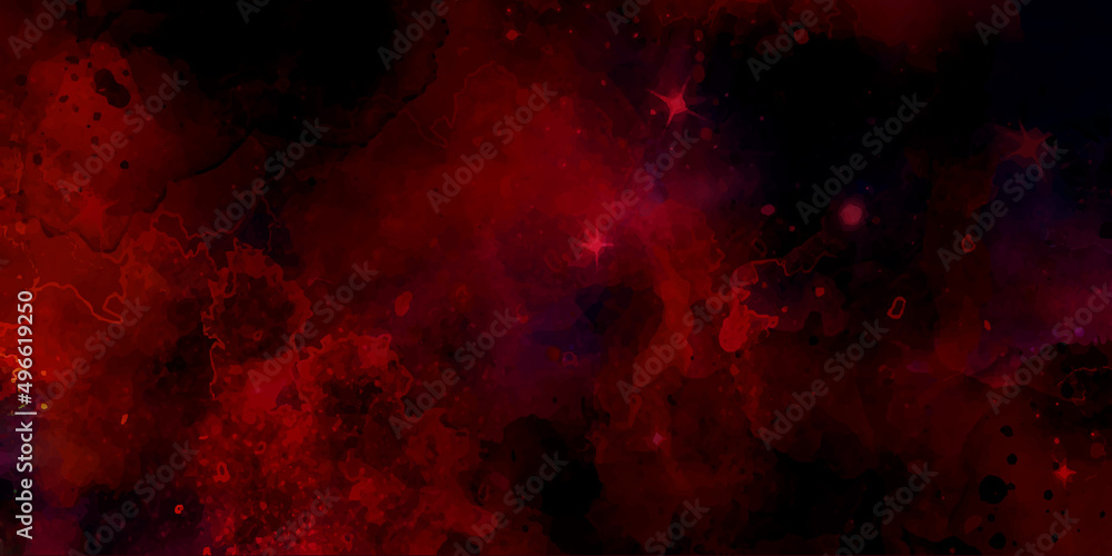 Wall Mural Red paper texture. Abstract watercolor background 