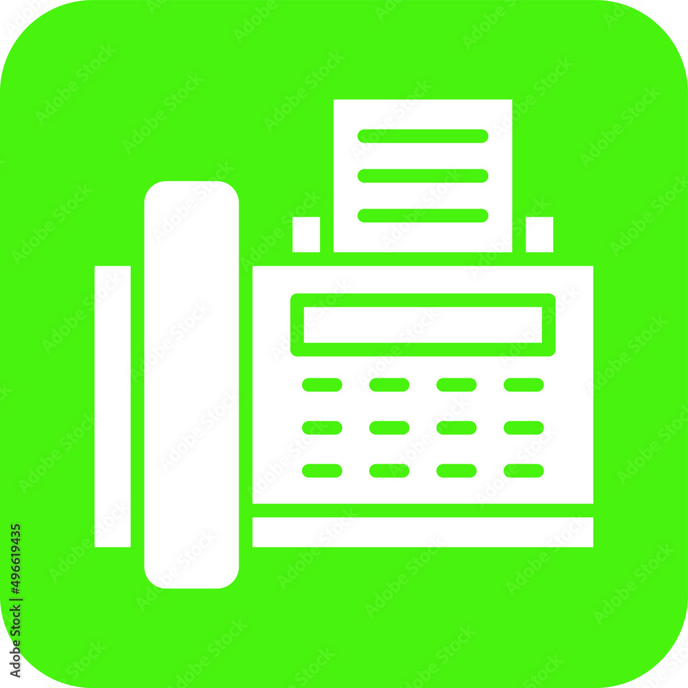 Fax machine Vector Icon Design Illustration Fax machine Vector Icon Design Illustration