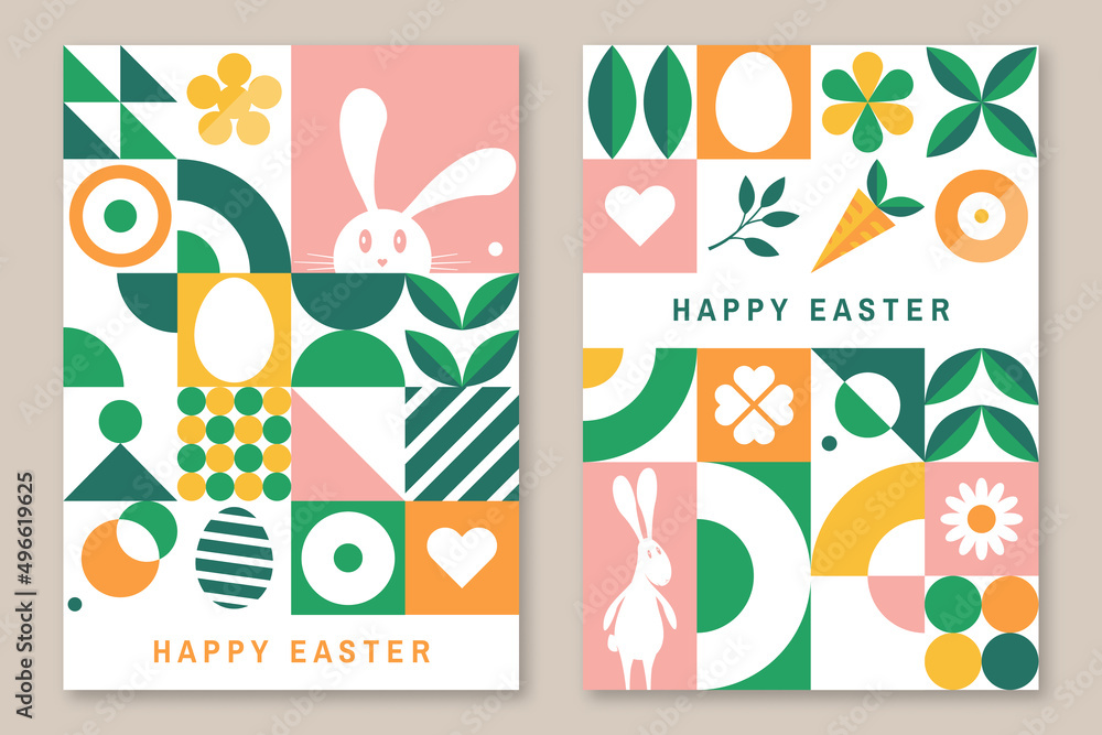 Set of easter cards, posters, banners. Vector illustration. Collection of holiday icons. Website decoration, graphic elements. Holiday covers, greeting card. Cartoon flat vector illustration isolated Set of easter cards, posters, banners. Vector illustration. Collection of holiday icons. Website decoration, graphic elements. Holiday covers, greeting card. Cartoon flat vector illustration isolated