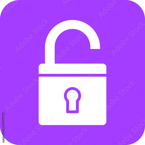 Unlocked Vector Icon Design Illustration