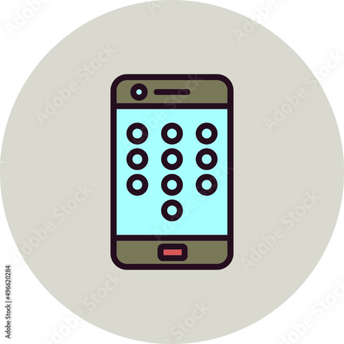 Mobile Pattern Lock Icon