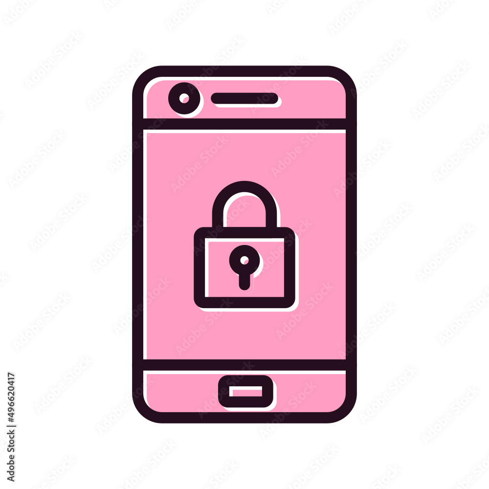 Mobile Security Icon Mobile Security Icon