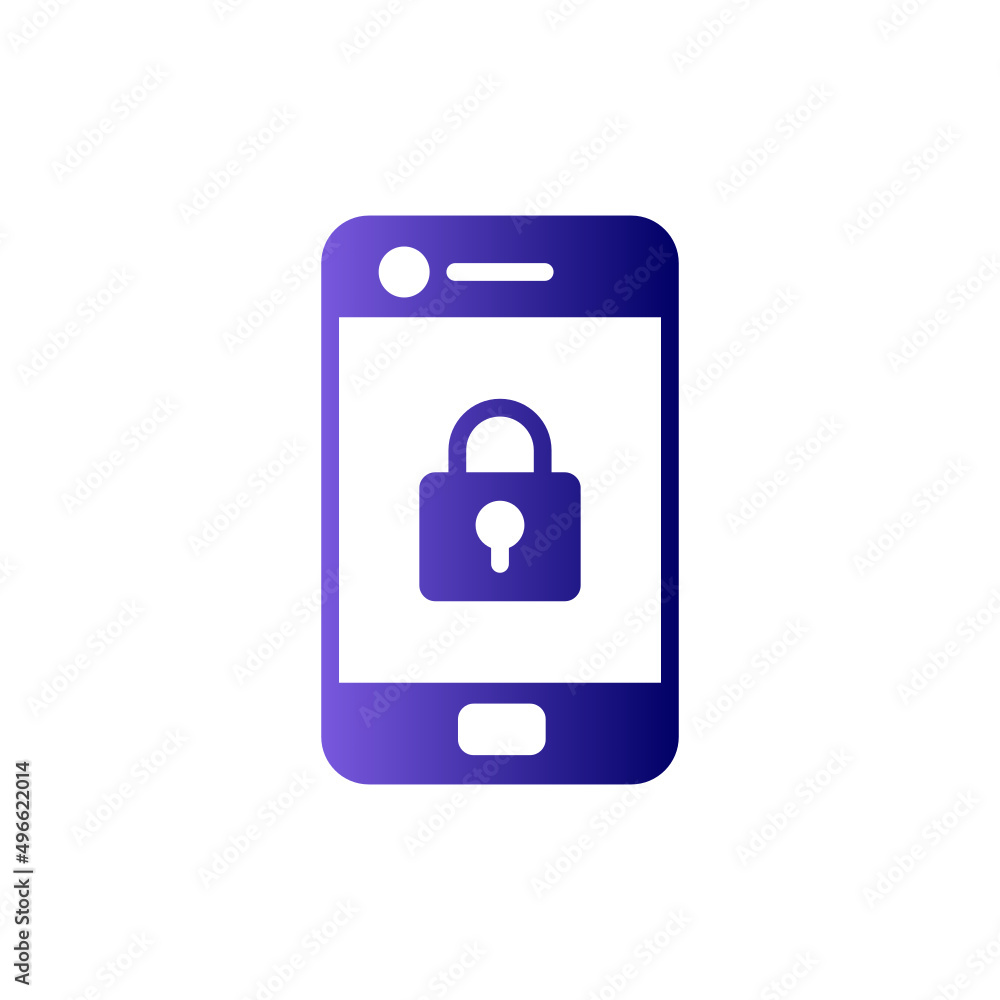 Mobile Security Icon Mobile Security Icon