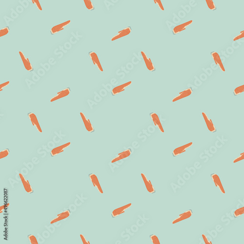 Clippers seamless pattern on. Vintage barber shops elements in doodle style.