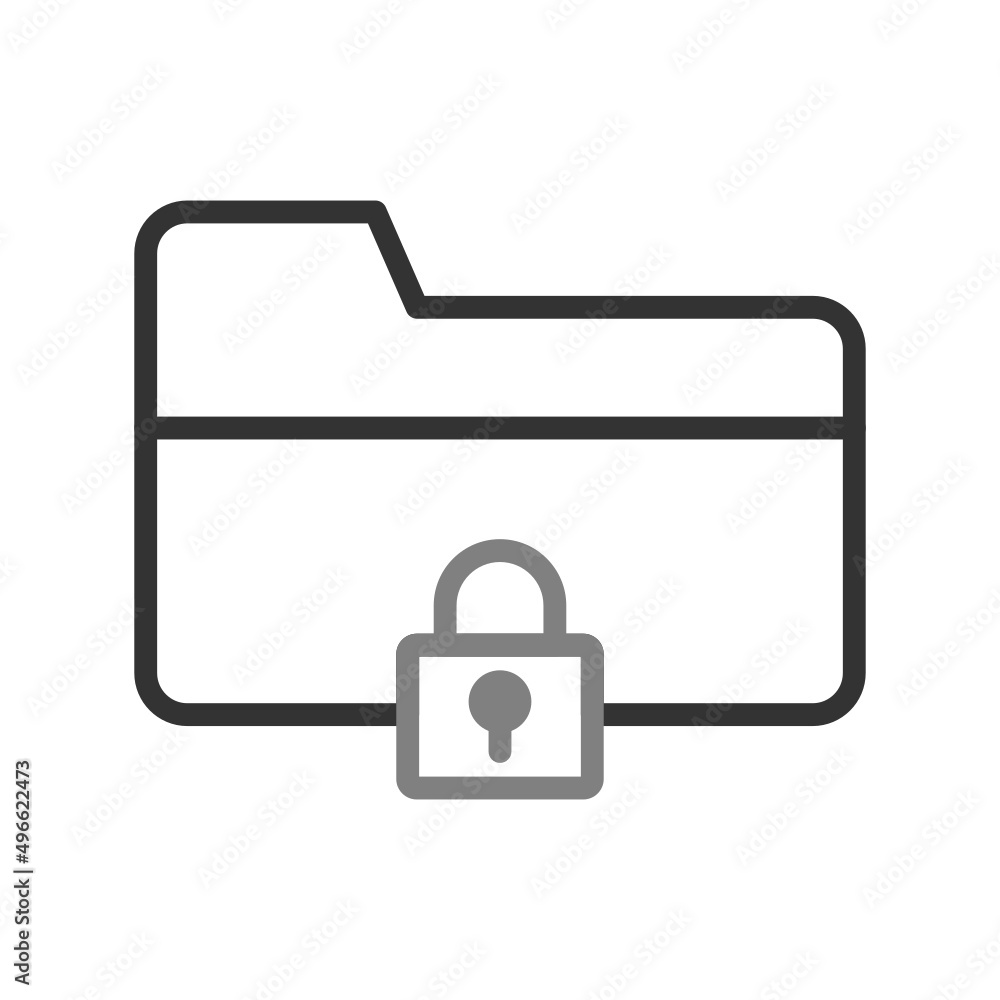 Folder Security Icon Folder Security Icon