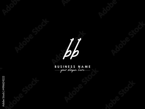 Simple BB Logo Design, Signature Bb b b Logo Letter Vector Image Design For Wedding Or Any Type Of Business
