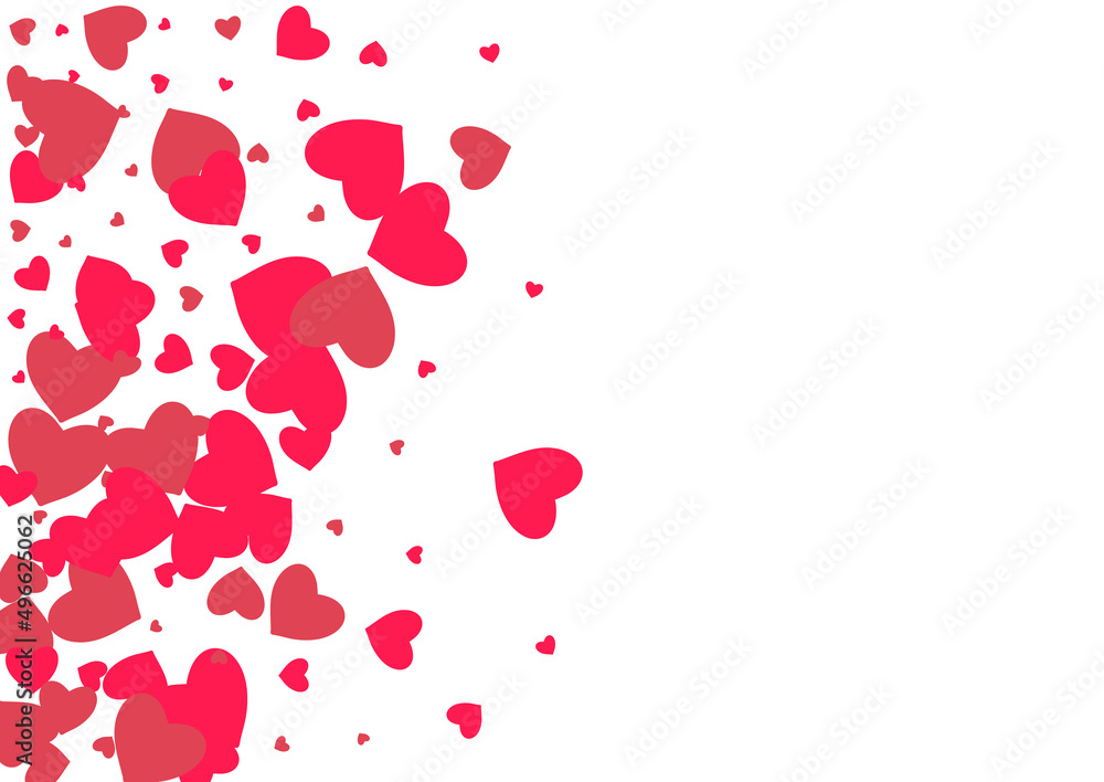 Maroon Color Confetti Vector White Backgound.