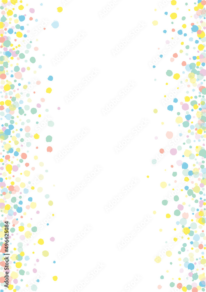 Color Polka FallingFestive White Background. Top Color Polka FallingFestive White Background. Top