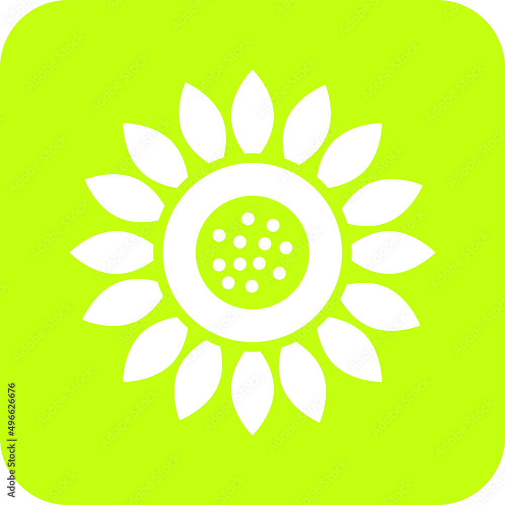 Sunflower Vector Icon Design Illustration Sunflower Vector Icon Design Illustration