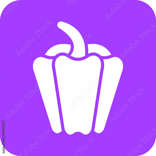 Capsicum Vector Icon Design Illustration