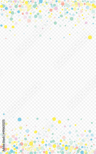 Yellow Polka Decoration Transparent Background.